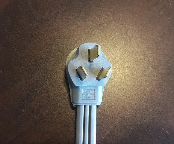 Electric Range Buddy #6 Custom 50A NEMA 10-50 2-way splitter, 3' 10-50 cable to two 10-50 outlets with kWh meter