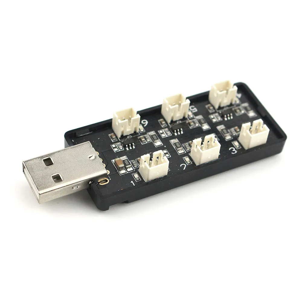 EMAX Charger 6-Port 1S LiPo USB PH2.0 Tinyhawk/Nanohawk Drones