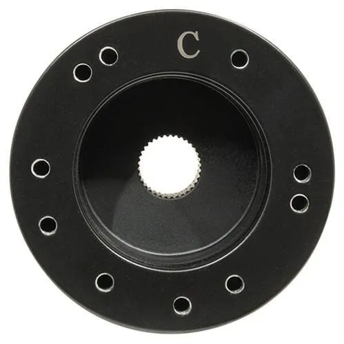 EZGO Steering Wheel Black 5/6 Hole Adapter