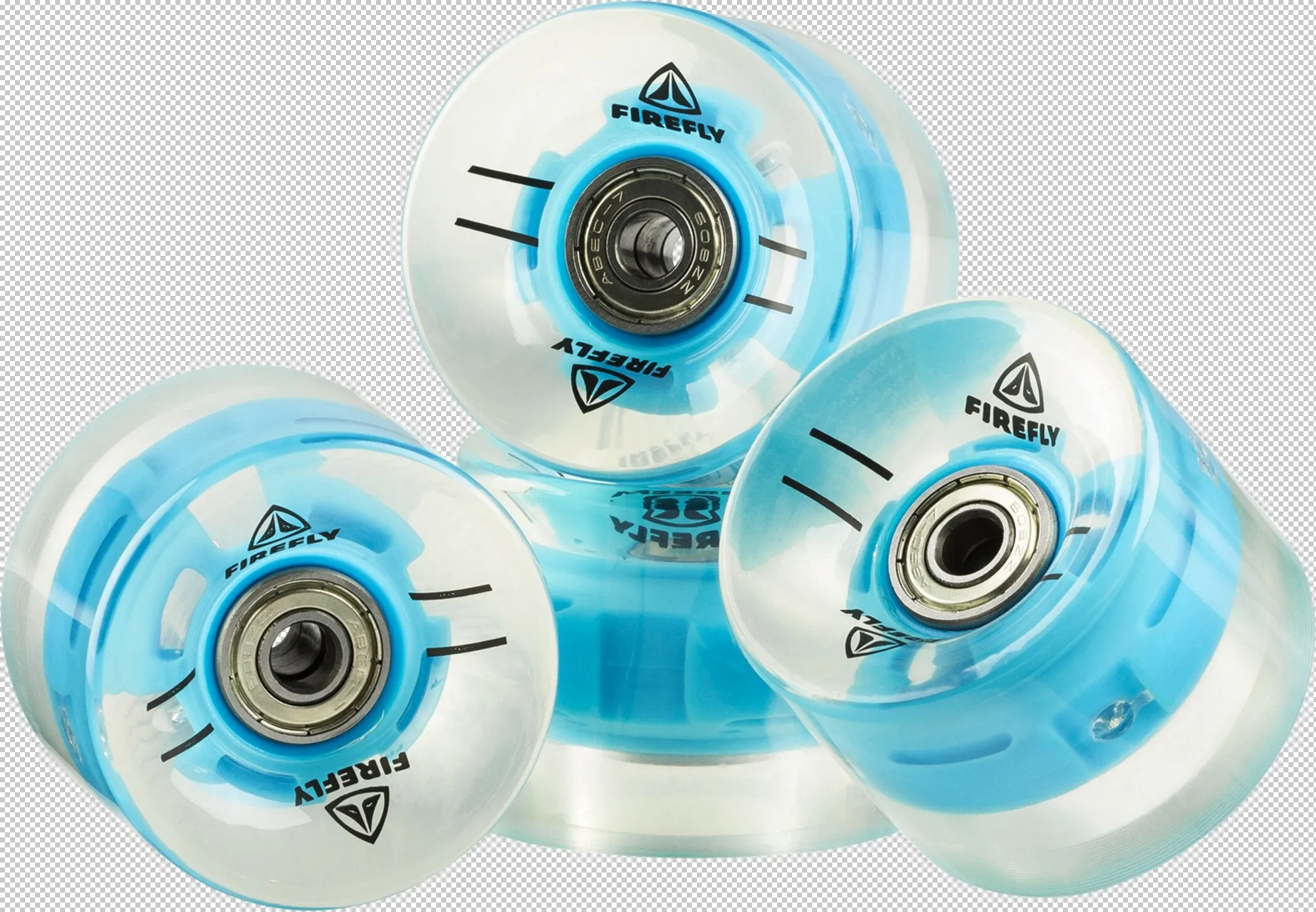 FIREFLY Skateb-Rolle Plastik 60x45 mm LED