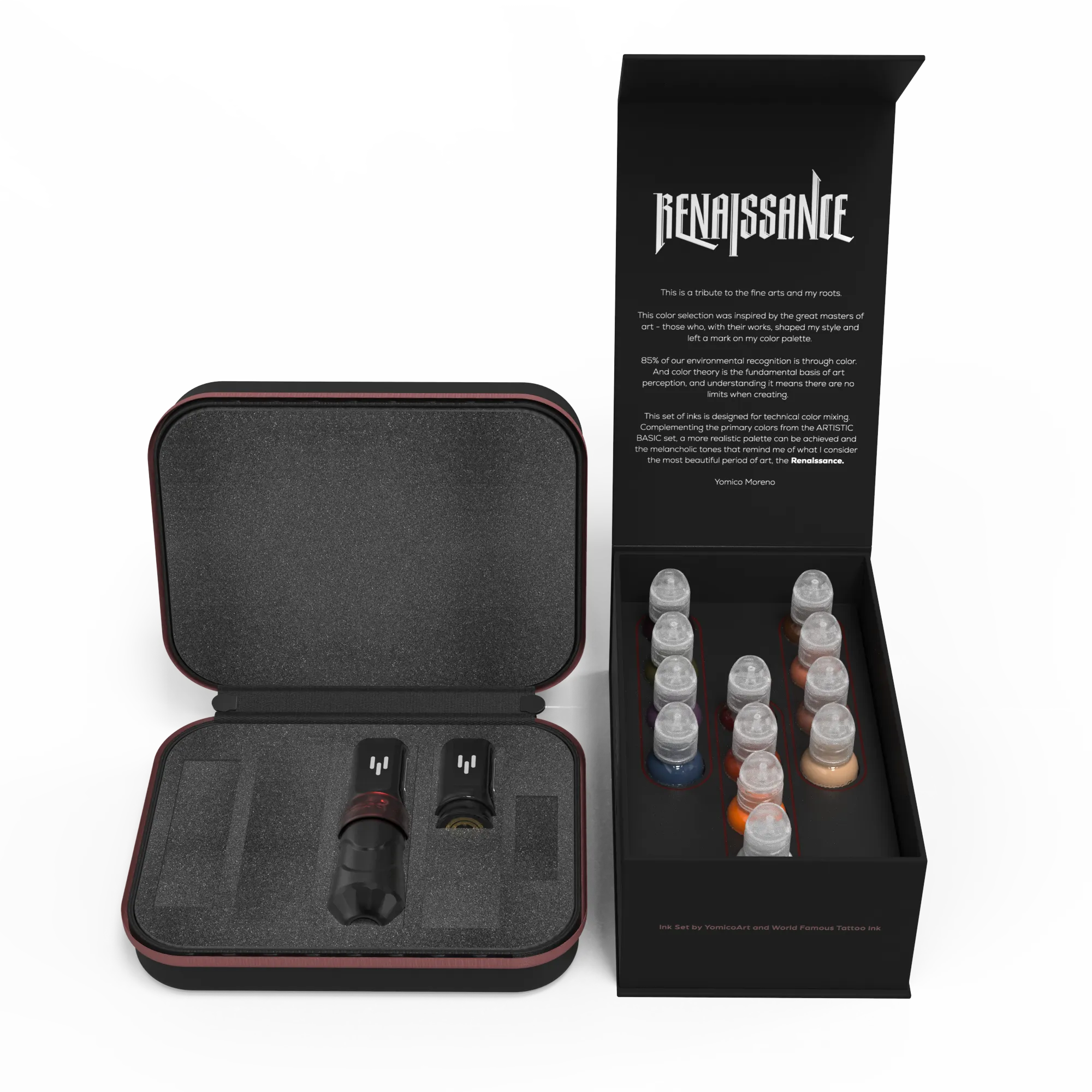 FK Irons x World Famous Yomico Special Edition Flux Max Machine & Renaissance Ink Kit