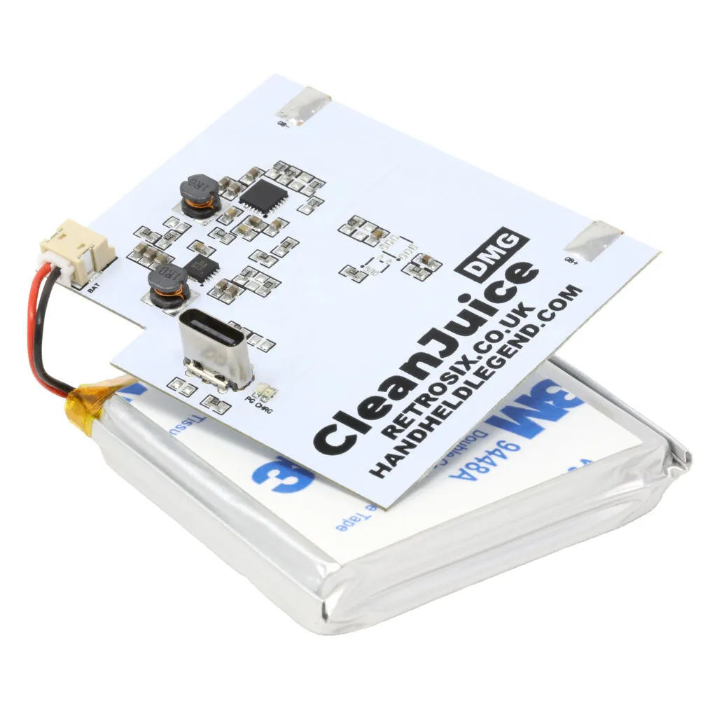 Game Boy DMG CleanJuice USB-C Rechargeable Battery Pack - Original - RetroSix