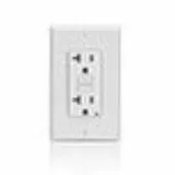 GFNT2-W Leviton 20 Amp, 125 Volt Receptacle/Outlet, 20 Amp Feed-Through, Self-test - White