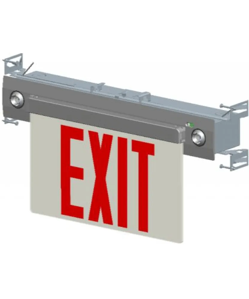 GreenBeam LED Edge Lit Universal Exit Combo NYC Approved