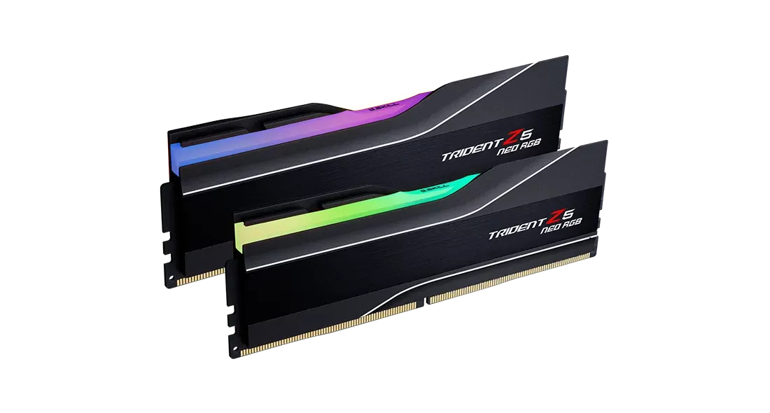 G.SKILL 48GB Kit (2x24GB) Trident Z5 Neo RGB Black F5-6400J3239F24GX2-TZ5NR DDR5 6400MHz Memory (AMD EXPO & Intel XMP 3.0)