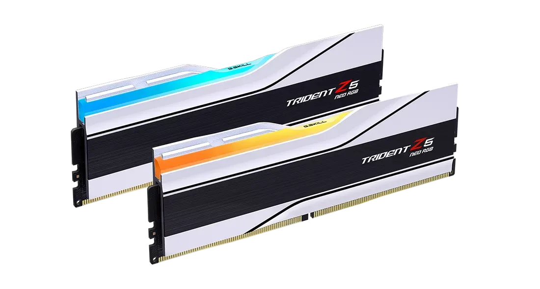 G.SKILL 48GB Kit (2x24GB) Trident Z5 Neo RGB White F5-6400J3239F24GX2-TZ5NRW DDR5 6400MHz Memory (AMD EXPO & Intel XMP 3.0)