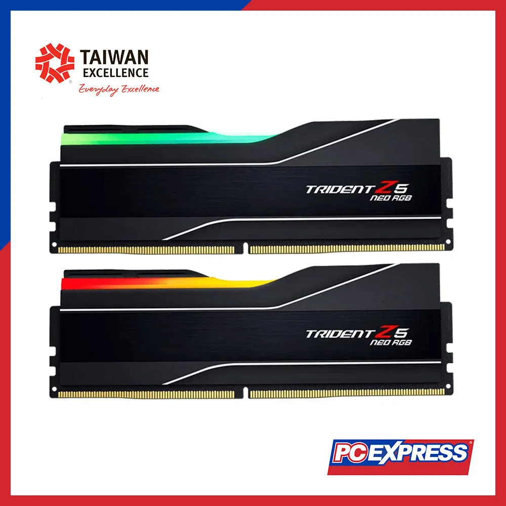 G.SKILL Trident Z5 Neo RGB 32GB (16GBx2) DDR5-6000 Memory Kit (F5-6000J3636F16GX2-TZ5NR)