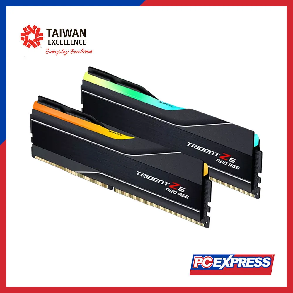 G.SKILL Trident Z5 Neo RGB 32GB (16GBx2) DDR5-6000 Memory Kit (F5-6000J3636F16GX2-TZ5NR)