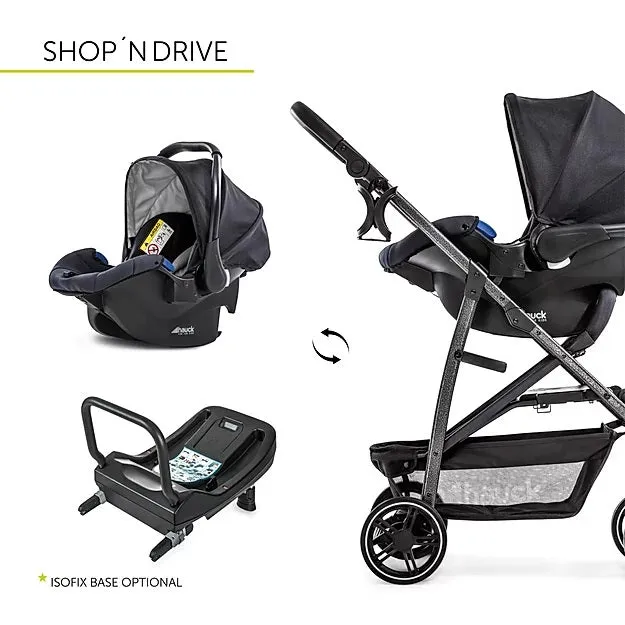 Hauck Rapid 4S Stroller (Black): Multi-Terrain, Travel System, One-Hand Fold