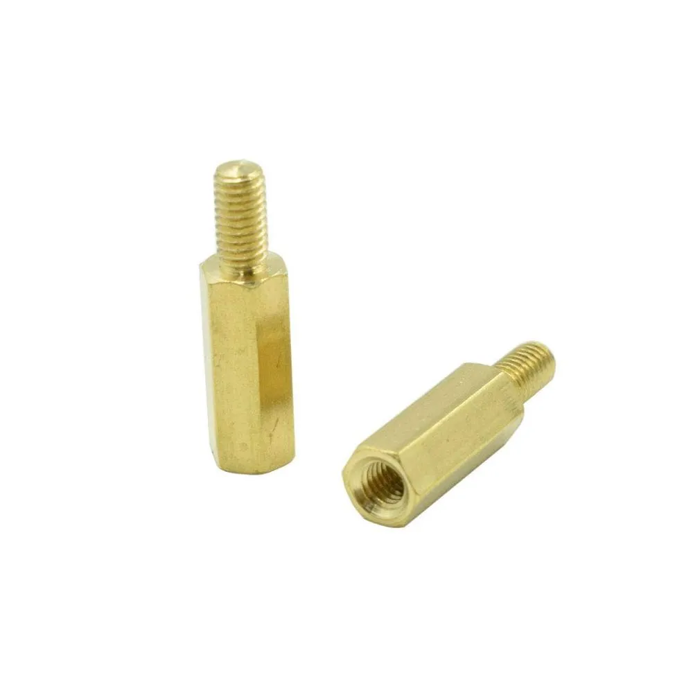 Hexagonal M3 PCB Column  Male Female Threaded Pillar Bolt Screws  Hexagonal Pillar length 12mm Thread length 6mm