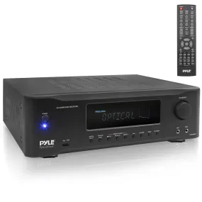 Hi-Fi Bluetooth Home Theater Receiver - 5.2-Ch Surround Sound Stereo Amplifier System With 4K Ultra Hd Support, Mp3/Usb/Am/Fm Radio (1000 Watt Max)