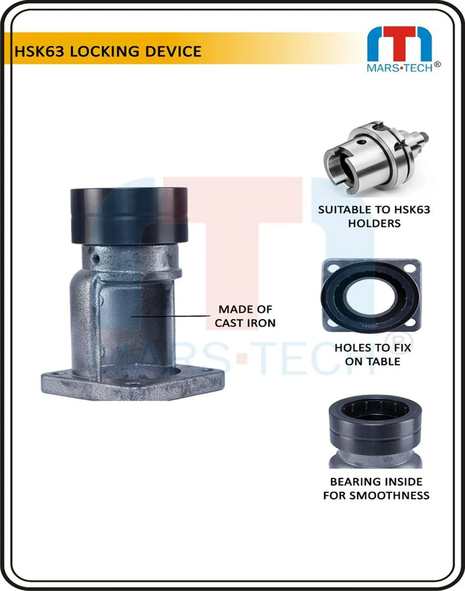 HSK63 Tool holder fixuture , Locking device for HSK63 adaptor holders