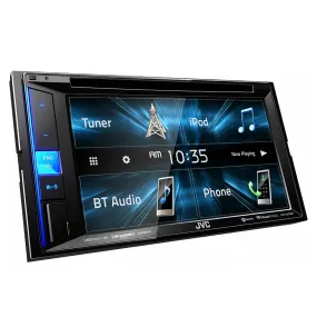 ﻿JVC Double DIN 6.2" Touchscreen Monitor Car Stereo Receiver KW-V250BT Bluetooth