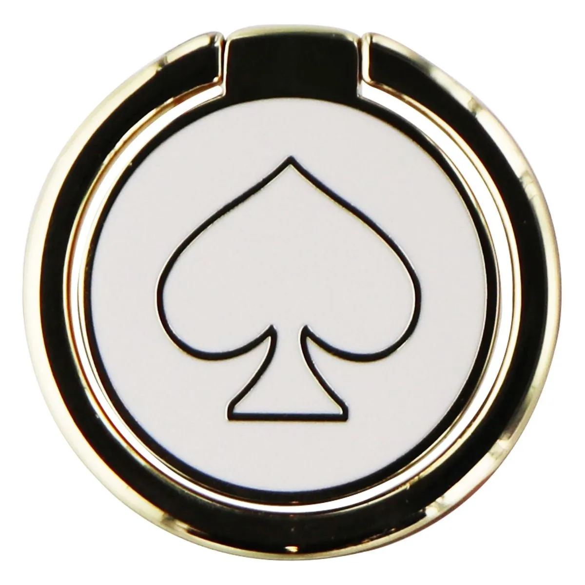 Kate Spade New York Attachable Stability Ring for Phones and Cases - Gold/White