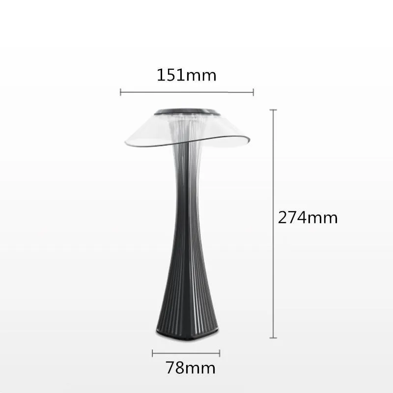 LED Crystal Creative Table Lamp - Black
