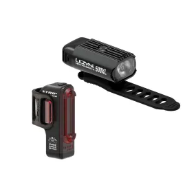 Lezyne Hecto Drive 500XL / Strip Pair - Black/Black