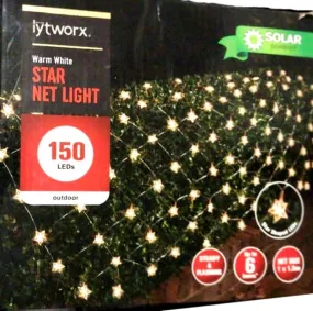 Lytworx Warm White Solar Star Net Light 150 LEDs