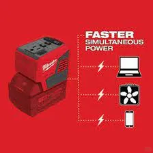 Milwaukee M18 18V Lithium-Ion 175-Watt Powered Compact Inverter for M18 Batteries (Tool-Only) 2846-20