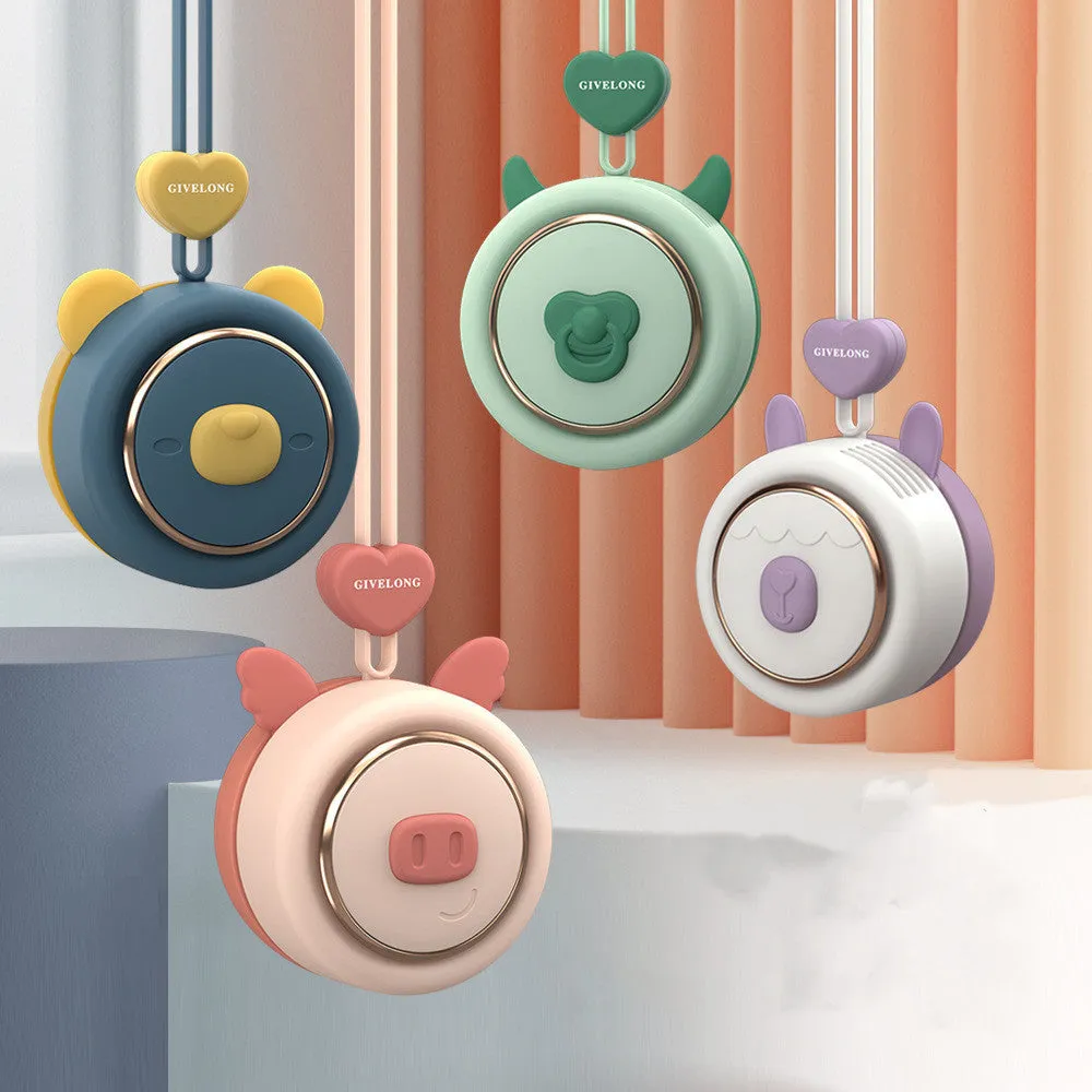 Mini Bladeless Neck Band Fan Hands-free Cute