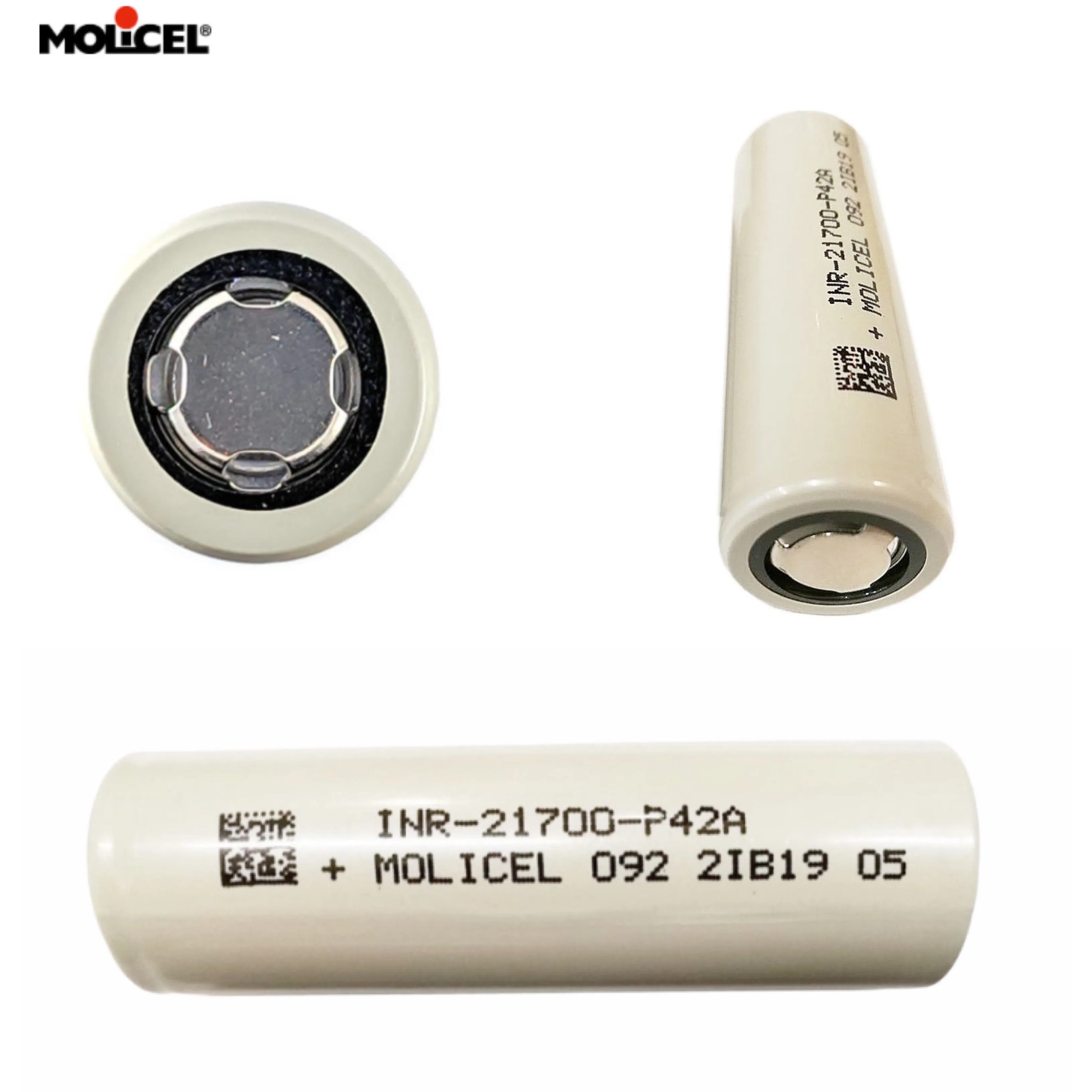 Molicel P42A INR21700 4200mAh 3.6V 45A Rechargeable Li-ion  Battery