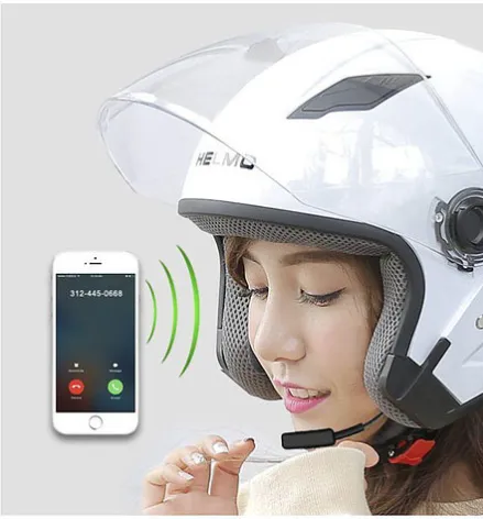 Motocom Bluetooth Headset for Motorcycling Helmets
