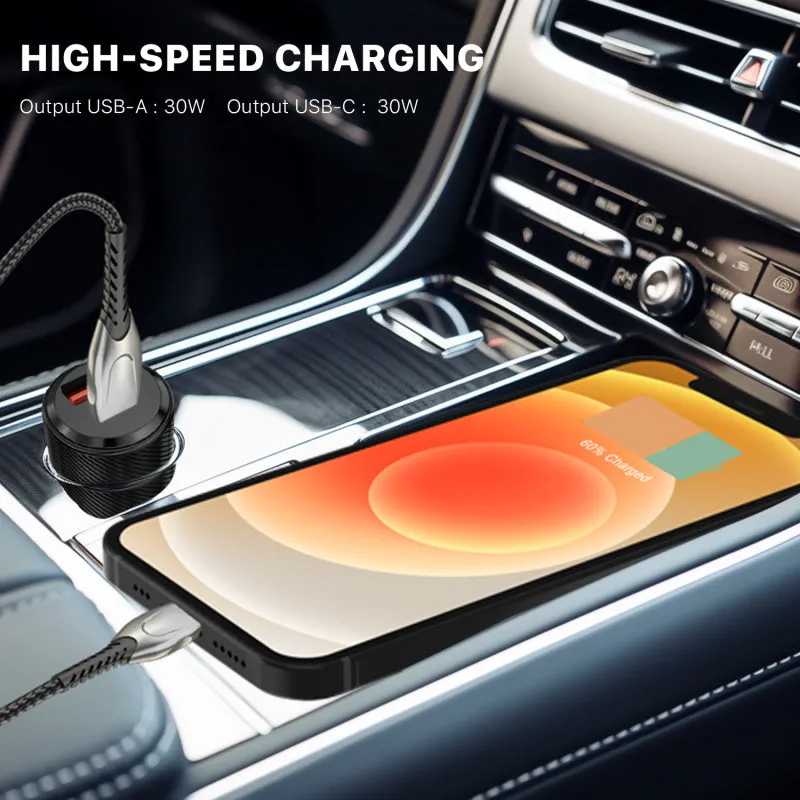 MyBat Pro Dual Port Quick Power Delivery Car Charger (30W)