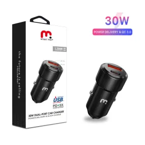MyBat Pro Dual Port Quick Power Delivery Car Charger (30W)
