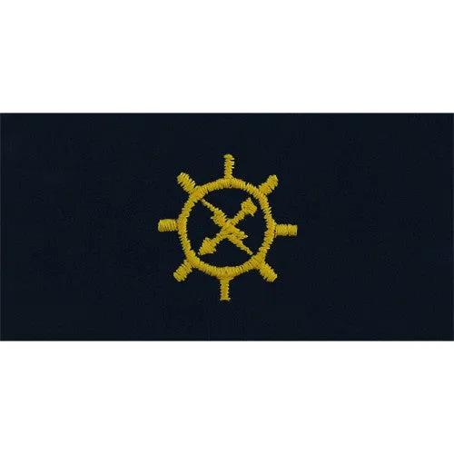Navy Embroidered Collar Device: Operations Technician - coverall