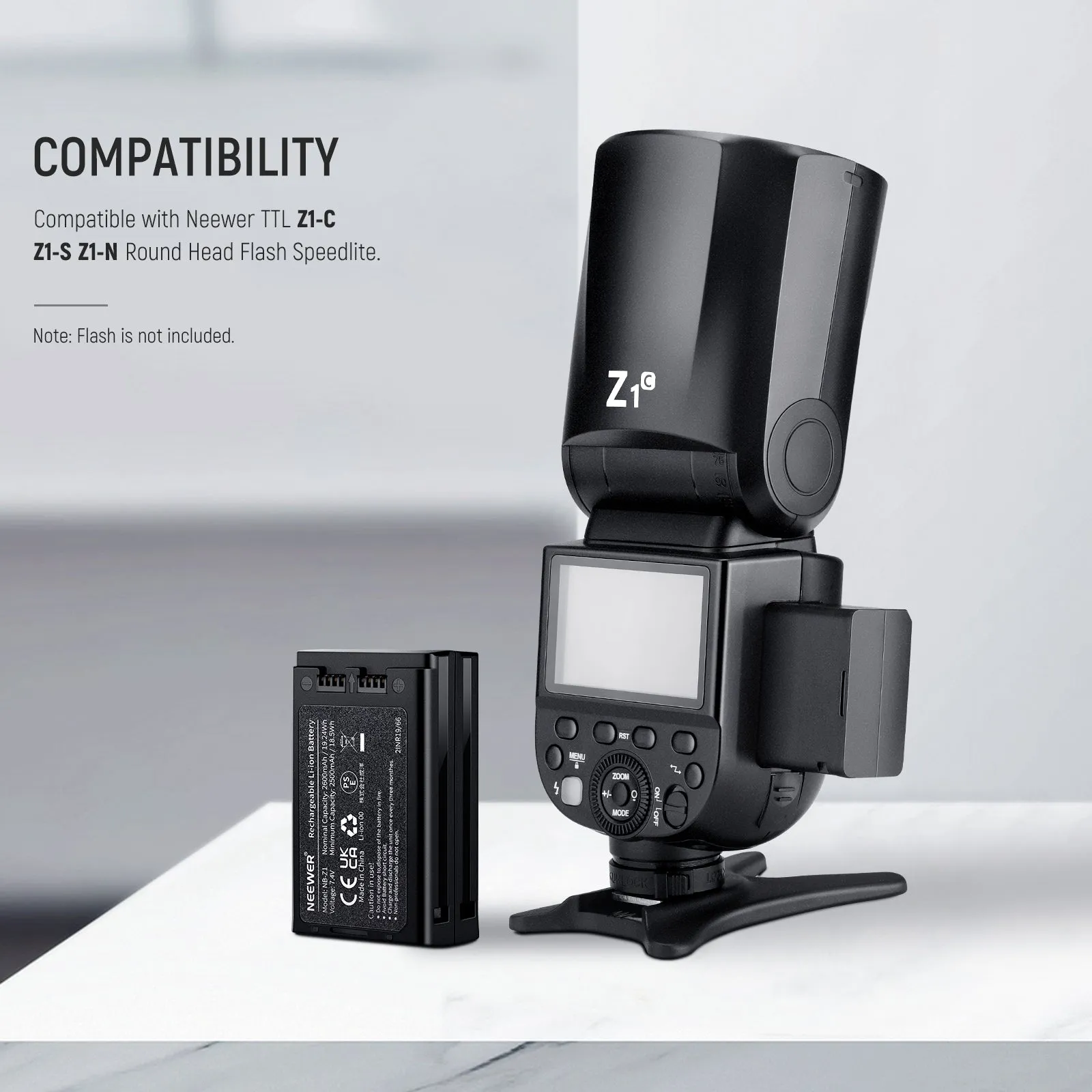 NEEWER Z1/ Z2 Flash Lithium Battery and USB Charger Set
