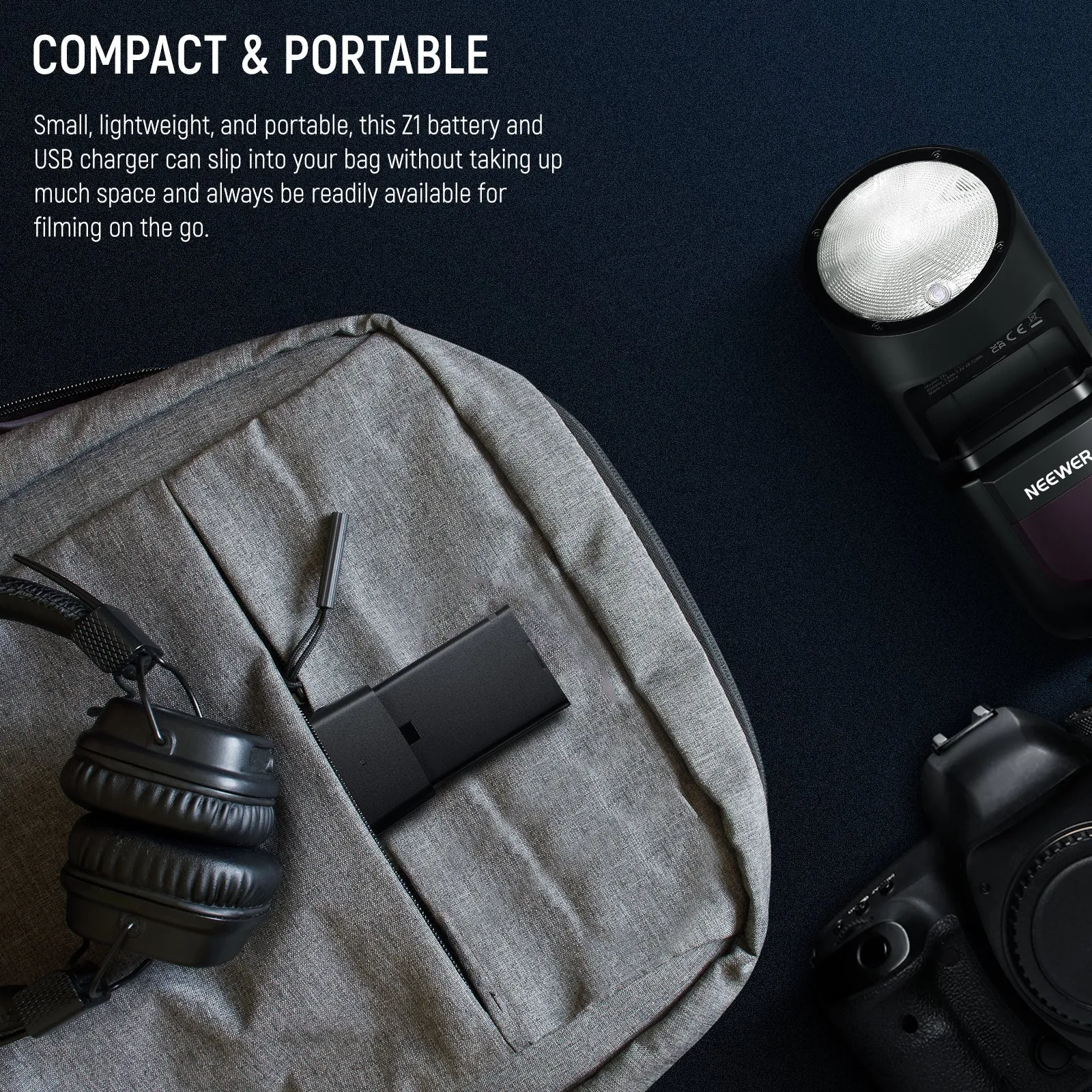 NEEWER Z1/ Z2 Flash Lithium Battery and USB Charger Set