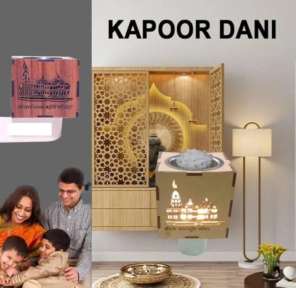 Night Lamp Aroma Burner Electric Incence Burner, Aroma Kapoor Dani, Electric Kapur Burner, Electric Dhoop Dani for Home,Office (Ram Mandir)