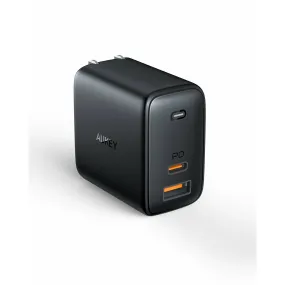 Omnia Mix 65W Dual-Port Fast GaN Charger with USB-A & USB-C Ports
