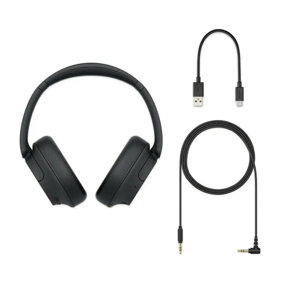 Open Box - Sony WHCH720N Bluetooth Wireless Noise-Canceling Headphones - Black