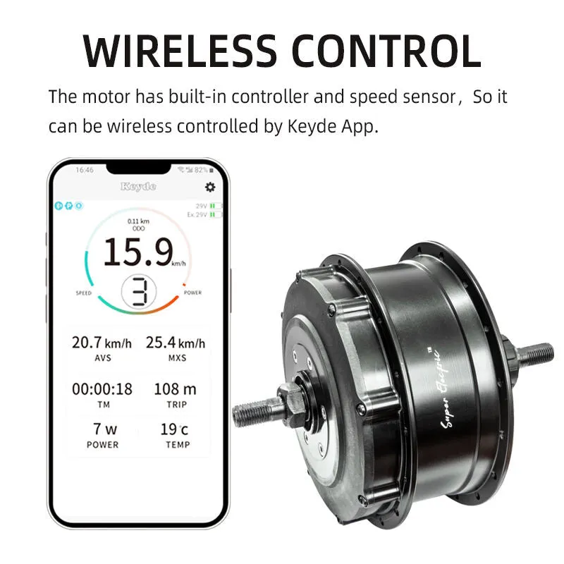 P130 All-in-One Rear Motor  E-bike Convesion kit  Built-in battery, controller, sensor, connection module all-in-one motor for electric bicycle