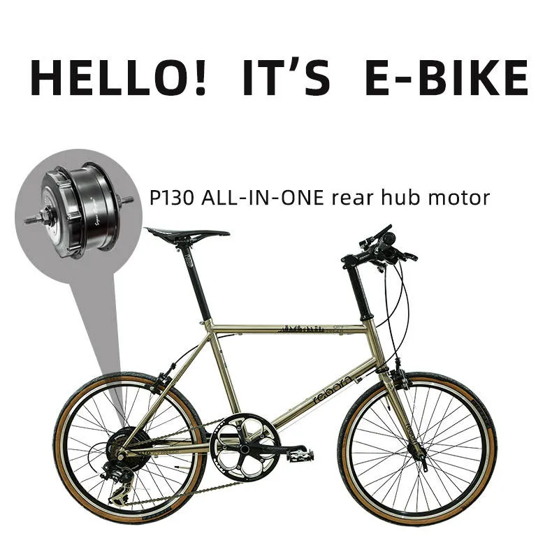 P130 All-in-One Rear Motor  E-bike Convesion kit  Built-in battery, controller, sensor, connection module all-in-one motor for electric bicycle