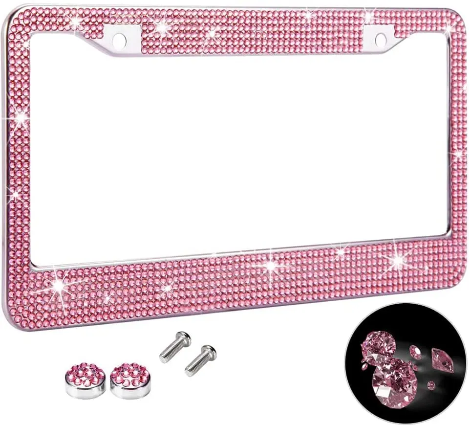 Pink Bling 5 Pack Car Accessories Set