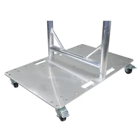 ProX XT-BP2430W 24 x 30 in. Module Base Plate with Locking Casters for ProX XT-GRU Rapid Grid Modular System | Black Finish