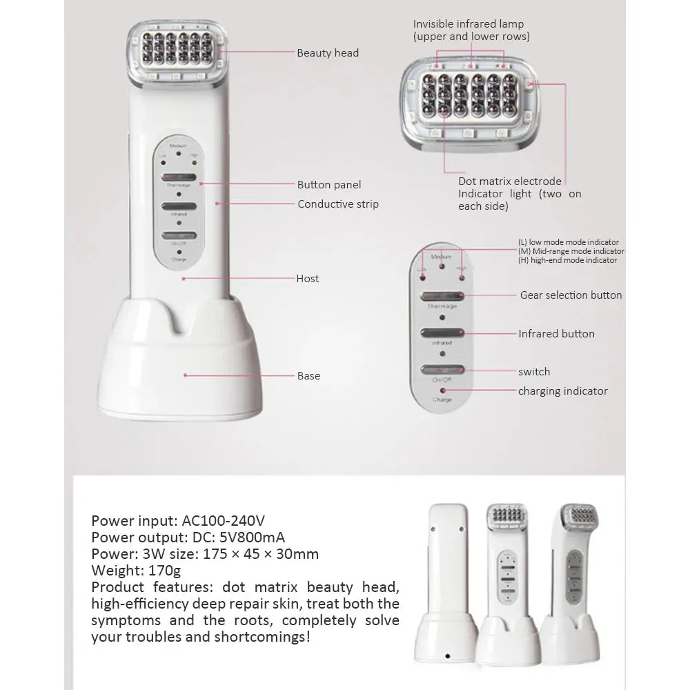 Radiofrequency Facial RF Radio Frequency Lifting Face Lift Body SKin anti Wrinkle Removal Skin Tightening Beauty