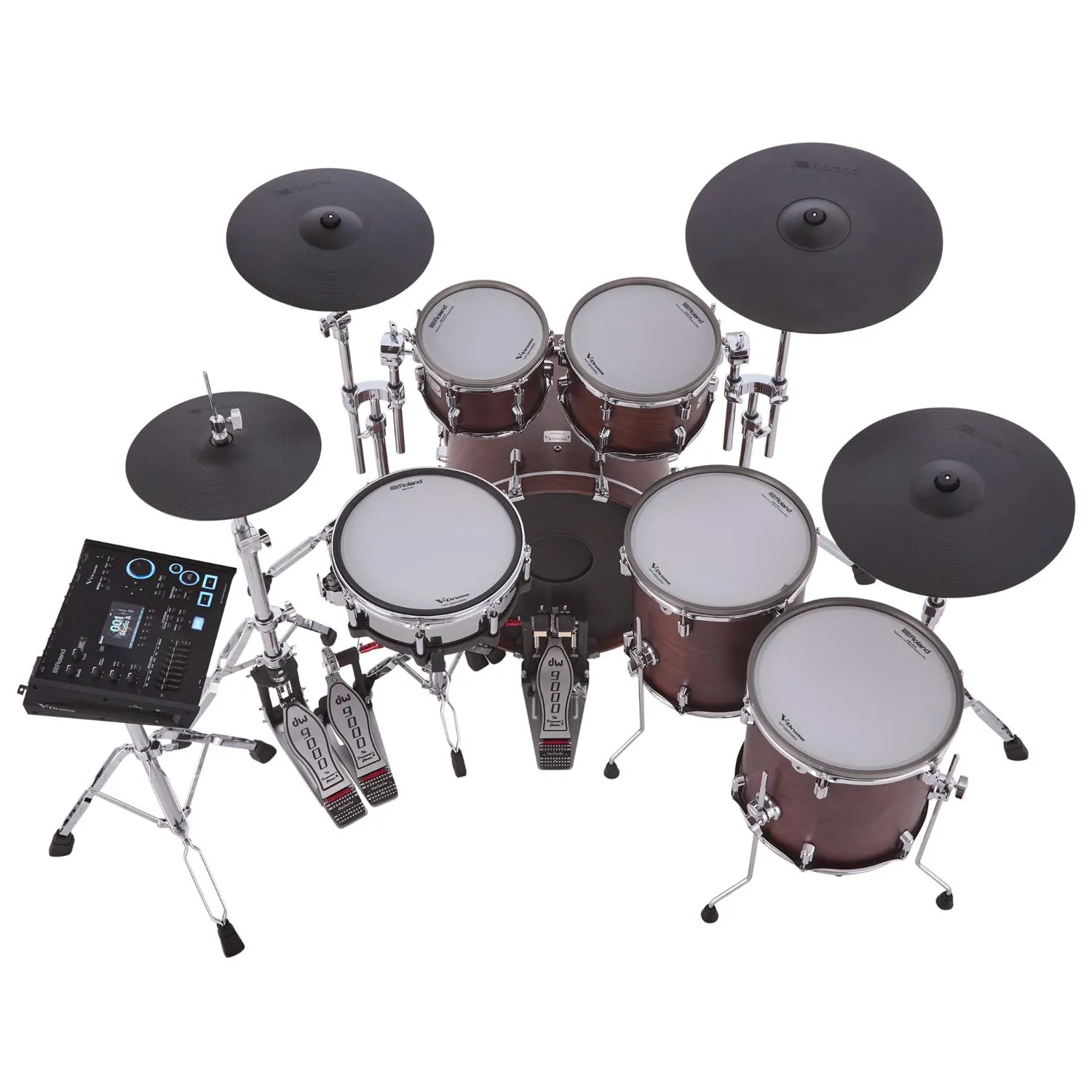 Roland VAD716 V-Drums Acoustic Design 716 Drum Set Satin Walnut