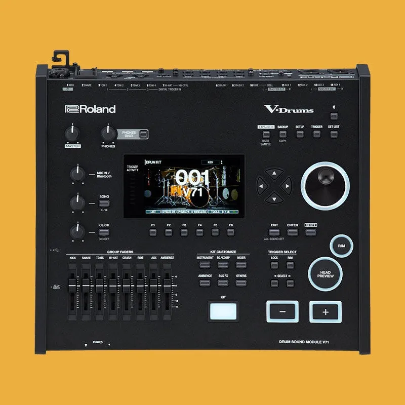 Roland VAD716 V-Drums Acoustic Design 716 Drum Set Satin Walnut
