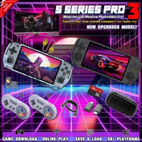S Series Pro III - Premium Retro Handheld Game Console & Media Player