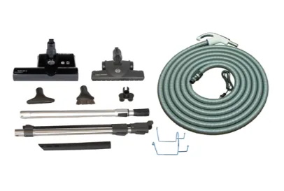 SEBO Premium Central Vacuum Kit with Black ET-2 15" Power Head (30Ft-35Ft)