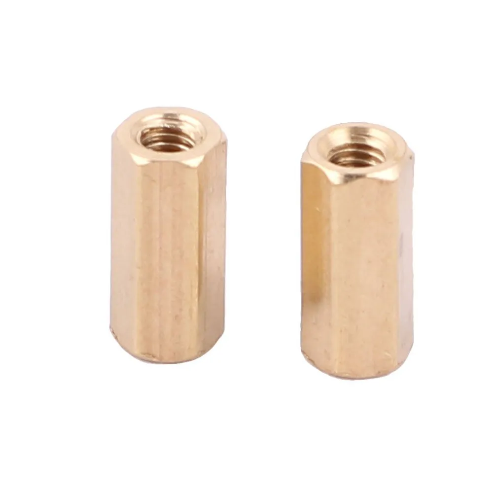 Single head Female to Female M3 hexagonal hollow copper column screw  12mm