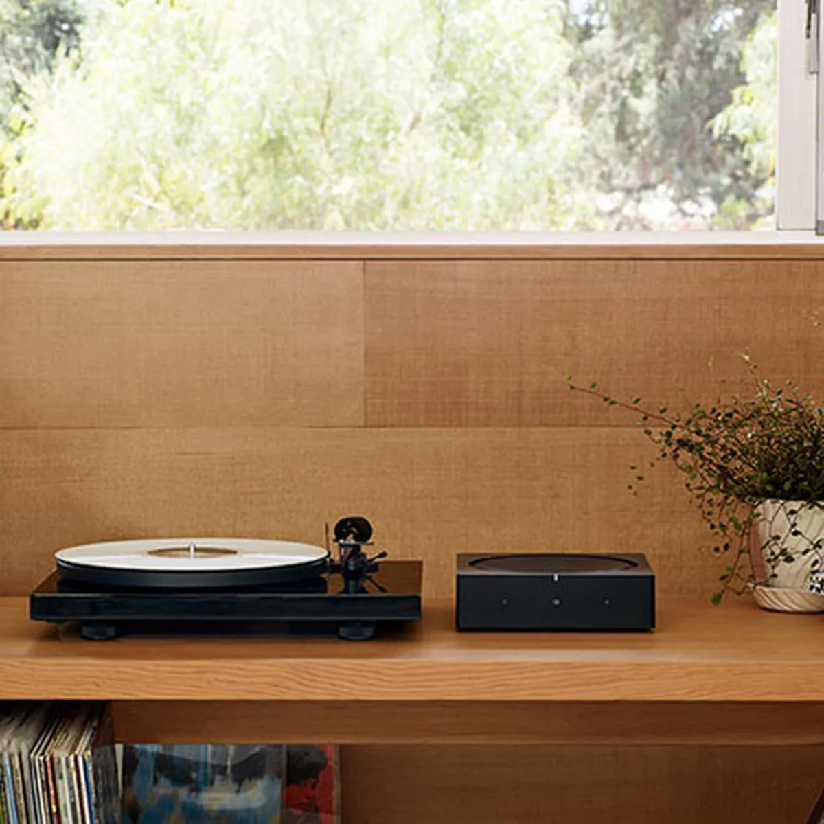 Sonos In-Ceiling Speaker Pair with Sonos In-Wall Speaker Pair and Sonos Amp Wireless Hi-Fi Player