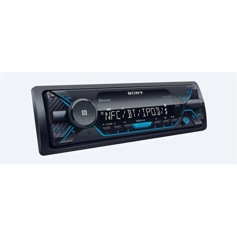 Sony DSXA410BTQE Single-DIN Audio Receiver Head Unit with Bluetooth