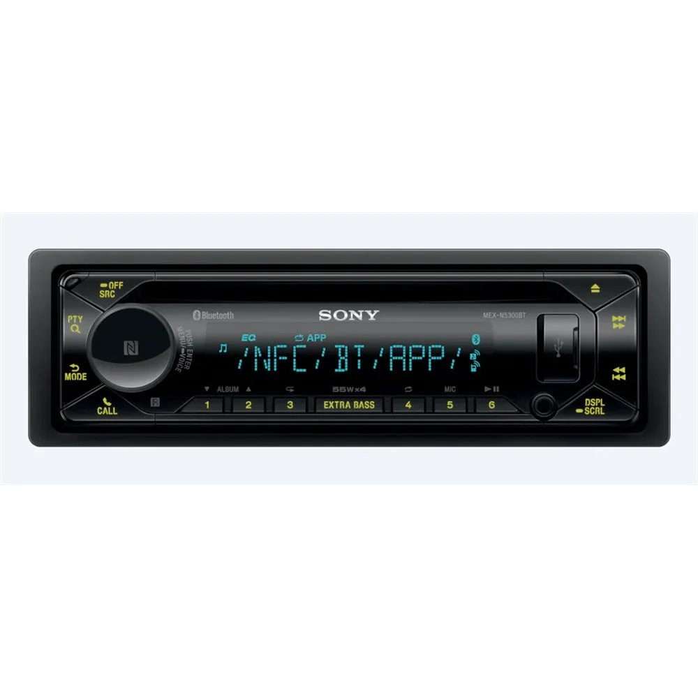 Sony MEXN5300BT Single-DIN CD Receiver Head Unit with Bluetooth