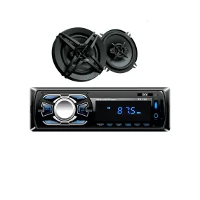 SONY Par de Bocinas y Stereo QFX USB-Bluetooth