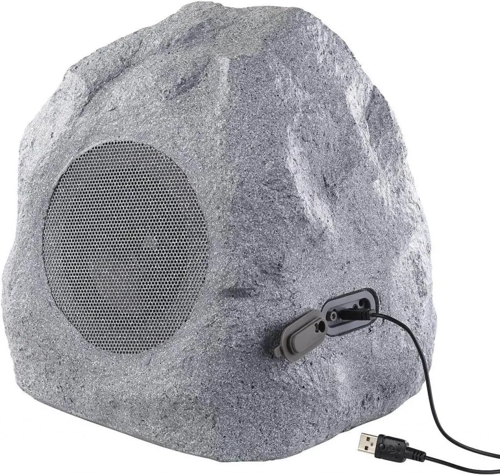 Speaker in stone design with Bluetooth - garden speaker (30 watts)
