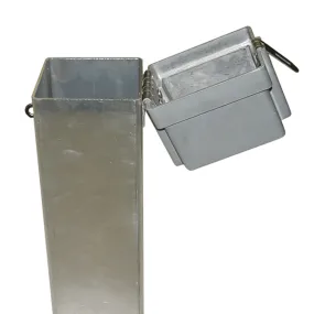 Square Well Protector, Aluminum Lid, 8" x 5' Tall