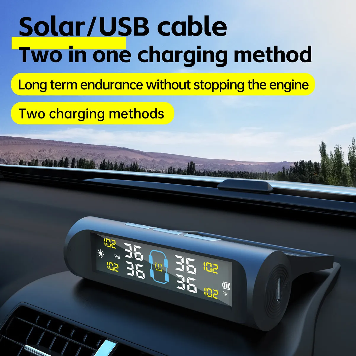 Tire Pressure Monitor Car Tire Pressure Monitoring System
